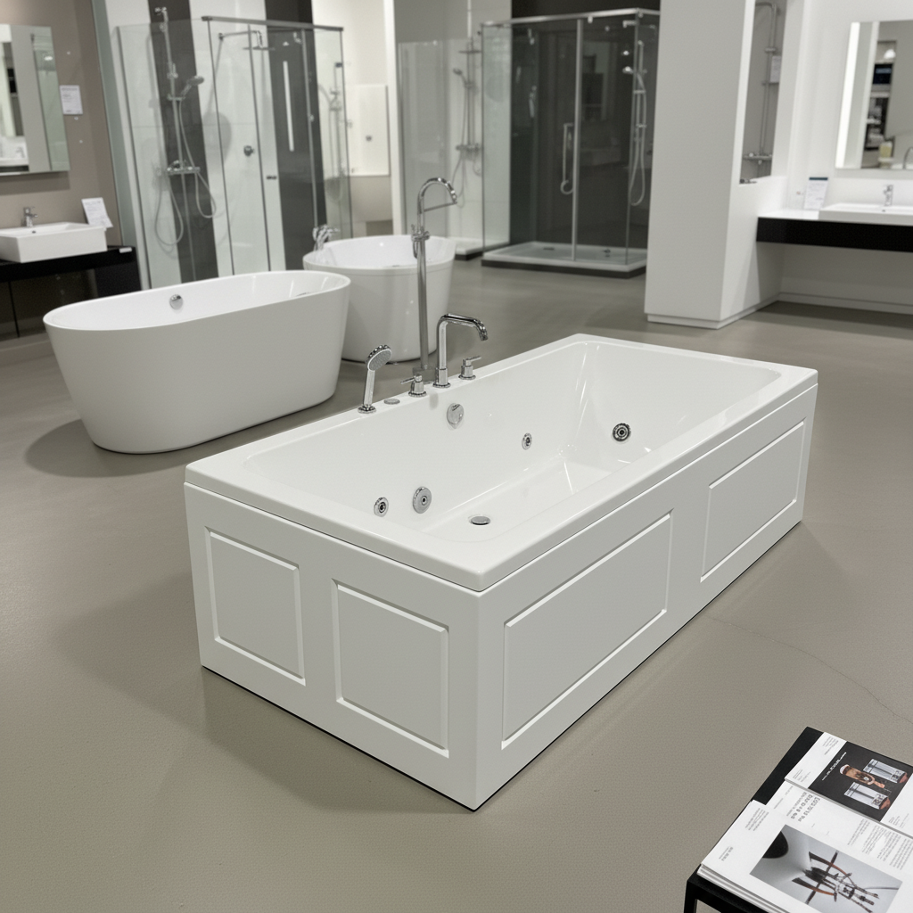 Elvin acrylic freestanding bathtub made in turkey